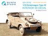 Quinta Studio QD+35142 Kubelwagen Type 82 3D-Printed & coloured Interior on decal paper (Meng VS-015) (with 3D-printed resin parts) 1/35